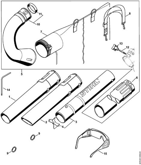Pihalniki (BG, BR) BG 45 Å oba, sesalna naprava della Marca Stihl